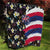 Hawaiian Flag Day Quilt Tropical Flowers and Leaves