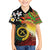 Vanuatu and Papua New Guinea Together Family Matching Off Shoulder Short Dress and Hawaiian Shirt Bird-of-paradise and Pig Tusk Melanesian Pattern