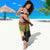 Vanuatu and Papua New Guinea Together Sarong Bird-of-paradise and Pig Tusk Melanesian Pattern