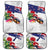 New Zealand Christmas Car Mats Meri Kirihimete-Tuatara and Pohutukawa White Color