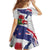 New Zealand Christmas Family Matching Off The Shoulder Long Sleeve Dress and Hawaiian Shirt Meri Kirihimete-Tuatara and Pohutukawa White Color