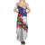 New Zealand Christmas Family Matching Summer Maxi Dress and Hawaiian Shirt Meri Kirihimete-Tuatara and Pohutukawa White Color