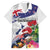 New Zealand Christmas Hawaiian Shirt Meri Kirihimete-Tuatara and Pohutukawa White Color
