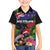 New Zealand Christmas Hawaiian Shirt Meri Kirihimete-Tuatara and Pohutukawa Black Color