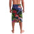 New Zealand Christmas Lavalava Meri Kirihimete-Tuatara and Pohutukawa Black Color
