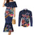 Australia and New Zealand Couples Matching Mermaid Dress and Long Sleeve Button Shirt Merry Christmas-Tuatara and Koala with Plants Xmas Style