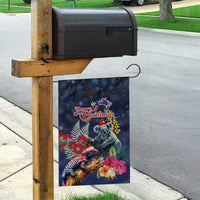 Australia and New Zealand Garden Flag Merry Christmas-Tuatara and Koala with Plants Xmas Style