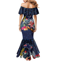 Australia and New Zealand Mermaid Dress Merry Christmas-Tuatara and Koala with Plants Xmas Style