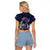 Australia and New Zealand Raglan Cropped T Shirt Merry Christmas-Tuatara and Koala with Plants Xmas Style