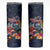 Australia and New Zealand Skinny Tumbler Merry Christmas-Tuatara and Koala with Plants Xmas Style