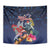 Australia and New Zealand Tapestry Merry Christmas-Tuatara and Koala with Plants Xmas Style