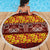 Samoa Siapo and Tapa Beach Blanket Pacific Tribal Pattern with Hibiscus Striped Style