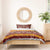 Samoa Siapo and Tapa Bedding Set Pacific Tribal Pattern with Hibiscus Striped Style