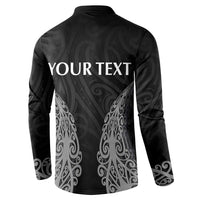 New Zealand Netball Button Sweatshirt Koru and Maori Tattoo Jersey