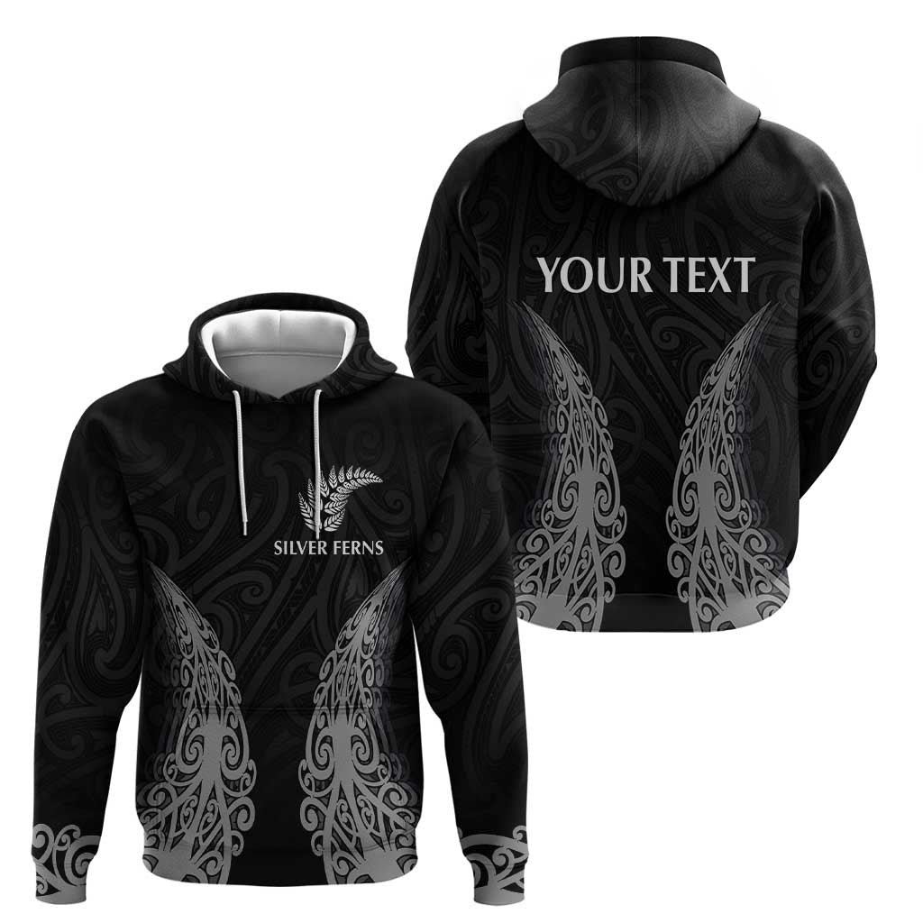 New Zealand Netball Hoodie Koru and Maori Tattoo Jersey