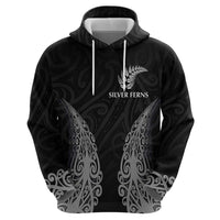 New Zealand Netball Hoodie Koru and Maori Tattoo Jersey