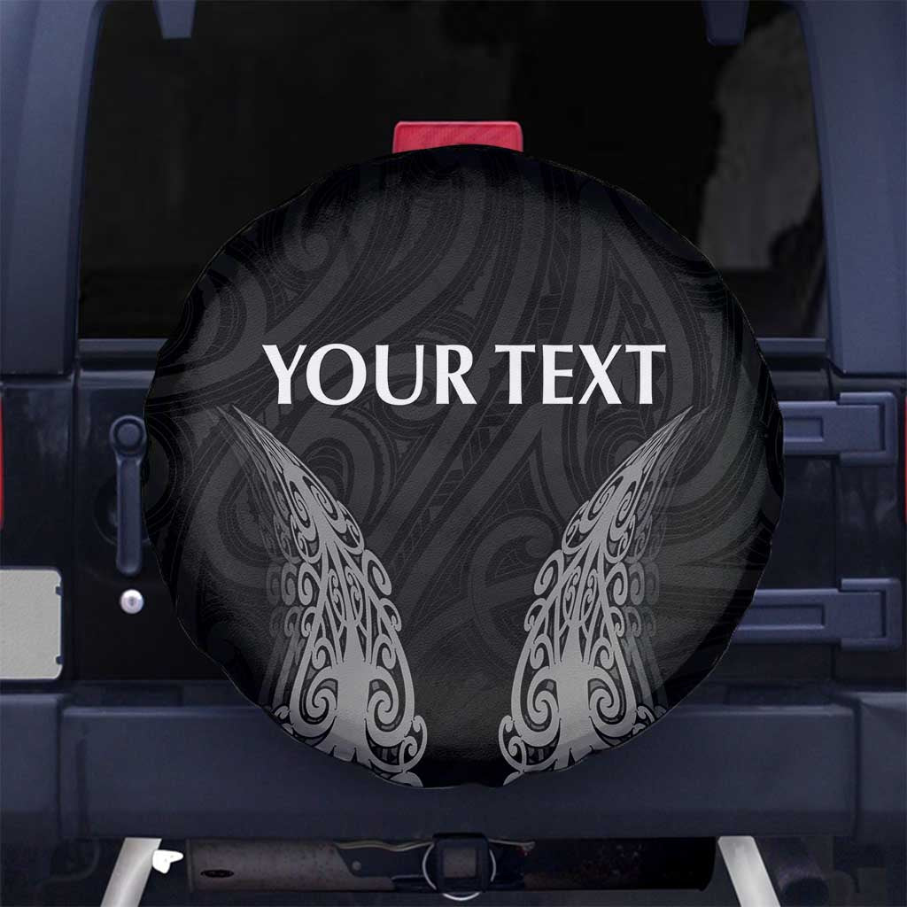 New Zealand Netball Spare Tire Cover Koru and Maori Tattoo Jersey