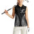 New Zealand Netball Women Sleeveless Polo Shirt Koru and Maori Tattoo Jersey
