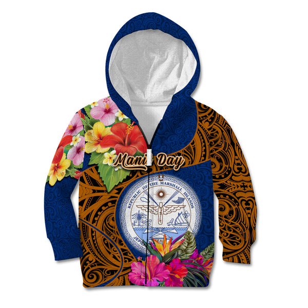 Marshall Islands Marshall Islands Flag Seal Grunge Special Wearable Blanket Hoodie LT9
