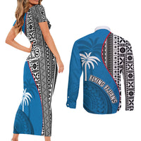 fiji-rugby-couples-matching-short-sleeve-bodycon-dress-and-long-sleeve-button-shirts-coat-of-arms-palm-tree-mix-polynesia-tapa-pattern