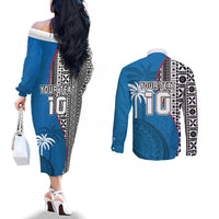 custom-fiji-rugby-couples-matching-off-the-shoulder-long-sleeve-dress-and-long-sleeve-button-shirts-coat-of-arms-palm-tree-mix-polynesia-tapa-pattern