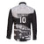 Custom New Zealand World Cup 2023 Long Sleeve Button Shirt Aotearoa Haka Rugby with Silver Fern Maori Ethnic Pattern LT03 - Polynesian Pride