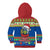 Solomon Islands Christmas Kid Hoodie Santa With Flag Of Solomon Polynesian Tribal Xmas Vibe LT03 - Polynesian Pride