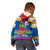 Solomon Islands Christmas Kid Hoodie Santa With Flag Of Solomon Polynesian Tribal Xmas Vibe LT03 - Polynesian Pride