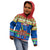 Solomon Islands Christmas Kid Hoodie Santa With Flag Of Solomon Polynesian Tribal Xmas Vibe LT03 - Polynesian Pride