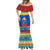 Solomon Islands Christmas Mermaid Dress Santa With Flag Of Solomon Polynesian Tribal Xmas Vibe LT03 - Polynesian Pride
