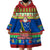 Solomon Islands Christmas Wearable Blanket Hoodie Santa With Flag Of Solomon Polynesian Tribal Xmas Vibe LT03 - Polynesian Pride