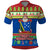 Personalised Solomon Islands Christmas Polo Shirt Santa With Flag Of Solomon Polynesian Tribal Xmas Vibe LT03 Blue - Polynesian Pride