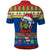 Personalised Solomon Islands Christmas Polo Shirt Santa With Flag Of Solomon Polynesian Tribal Xmas Vibe LT03 - Polynesian Pride