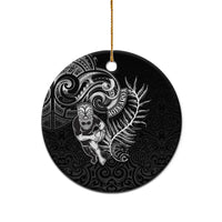 Personalised New Zealand Rugby Ceramic Ornament Maori Warrior Rugby with Silver Fern Sleeve Tribal Ethnic Style LT03 - Polynesian Pride