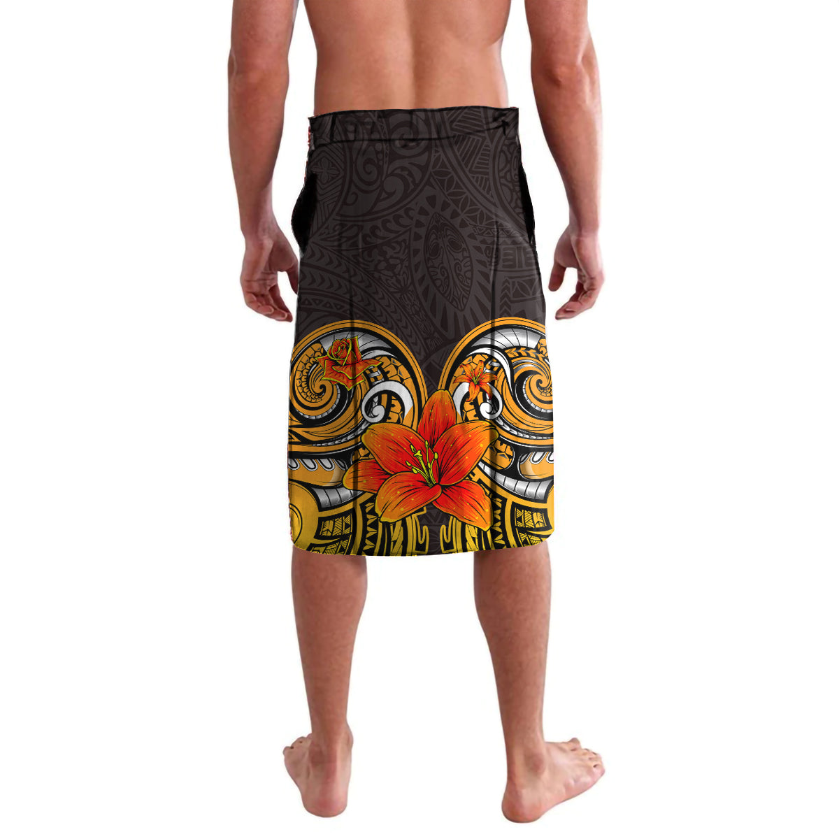 Hawaii Turtle Hibiscus Flower Lavalava Polynesian Tattoo LT03 - Polynesian Pride