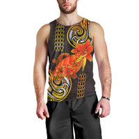 Hawaii Turtle Hibiscus Flower Men Tank Top Polynesian Tattoo LT03 - Polynesian Pride