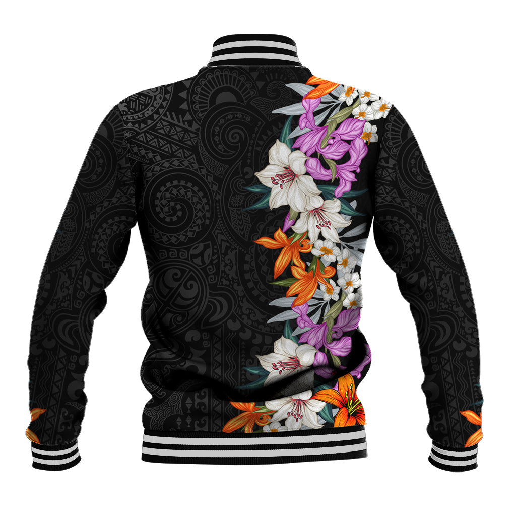 Hawaii Tropical Leaves and Flowers Baseball Jacket Tribal Polynesian Pattern LT03 - Polynesian Pride
