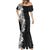Hawaii Tropical Leaves and Flowers Mermaid Dress Tribal Polynesian Pattern Black White Style LT03 - Polynesian Pride