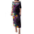 Hawaiian Plumeria-Polynesian Art Tattoo Mauve Color Family Matching Puletasi and Hawaiian Shirt