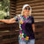 Hawaiian Plumeria-Polynesian Art Tattoo Mauve Color Women Polo Shirt