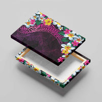 Hawaiian Plumeria-Polynesian Art Tattoo Plum Pink Color Canvas Wall Art LT03 - Polynesian Pride