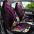 Hawaiian Plumeria-Polynesian Art Tattoo Plum Pink Color Car Seat Cover