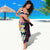 Hawaiian Plumeria-Polynesian Art Tattoo Plum Pink Color Sarong