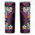 Hawaiian Plumeria-Polynesian Art Tattoo Plum Pink Color Skinny Tumbler