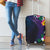 Hawaiian Plumeria-Polynesian Art Tattoo Frosted Blue Violet Color Luggage Cover