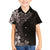 Hawaiian Plumeria-Polynesian Art Tattoo Grayscale Color Family Matching Summer Maxi Dress and Hawaiian Shirt