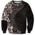 Hawaiian Plumeria-Polynesian Art Tattoo Grayscale Color Sweatshirt
