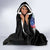 American Samoa and United States Together Hooded Blanket National Flag with Eagle-Hibiscus and Rose