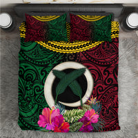 Vanuatu 44th Anniversary Independence Day Bedding Set Boars Tusk and Namele Plant LT03