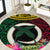 Vanuatu 44th Anniversary Independence Day Round Carpet Boars Tusk and Namele Plant LT03